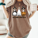 Medium Espresso Halloween Costume Geese Comfort Colors Tee, Spooky Goose Printed Tee, Halloween Funny Tee 