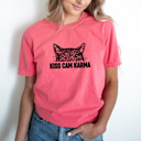 Small Watermelon Kiss Cam Karma Comfort Colors Tee, Funny Viral Kiss Cam Meme Printed Tee, Karma Cat Shirt 
