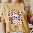  Little Monsters Floral Comfort Colors Tee, Bubu Flowers Printed Tee, Furry Friend Tee