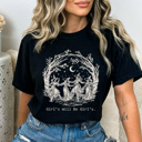 XL Black Girl's Will Be Girl's Witchy Comfort Colors Tee, Witch Coven Funny Printed Tee, Halloween Spooky Shirt