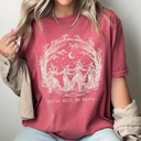 Girl's Will Be Girl's Witchy Comfort Colors Tee, Witch Coven Funny Printed Tee, Halloween Spooky Shirt