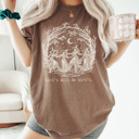 XL Espresso Girl's Will Be Girl's Witchy Comfort Colors Tee, Witch Coven Funny Printed Tee, Halloween Spooky Shirt