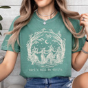 XL Light Green Girl's Will Be Girl's Witchy Comfort Colors Tee, Witch Coven Funny Printed Tee, Halloween Spooky Shirt