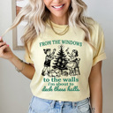 XL Butter From The Window To The Walls I'm About To Deck These Halls Comfort Colors Tee, Christmas Funny Graphic Tee