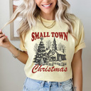 XXL Butter Samll Town Christmas Comfort Colors Tee, Holiday Graphic Tee, Winter Wonderland Shirt 