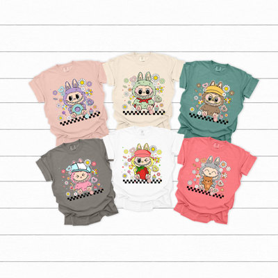 Little Monsters Toy Comfort Colors Tee, Bubu Favorites Printed Tees, Trendy Toy Shirt