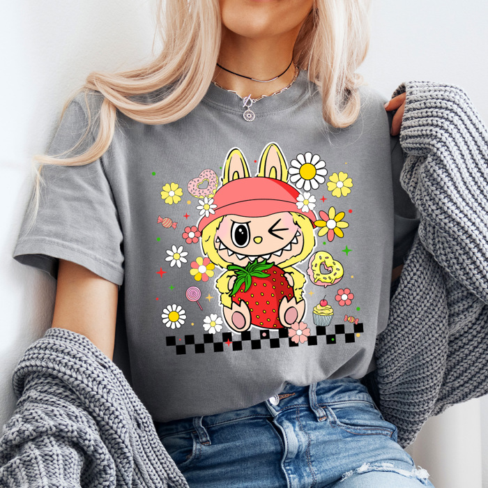 Little Monsters Toy Comfort Colors Tee, Bubu Favorites Printed Tees, Trendy Toy Shirt
