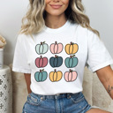  Colorful Thankful Fall Comfort Colors Tee, Hello Pumpkin Printed Tee, Colored Pumpkins Fall Tees 