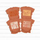 Large Yam Fall Season Vibes Comfort Colors Tees, Pumpkin Season Printed Tee, Sweater Weather, Autumn Vibes, Spice Girl, Coffee Weather 