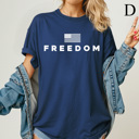  Freedom Comfort Colors Tees, Free Speech Graphic Tee, God Family Country Printed Tee 