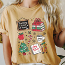 Medium Mustard Teacher Christmas Comfort Colors Tee, Joy To Teach Holiday Graphic Tee, Christmas School Shirt 