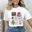 XXL White Teacher Christmas Comfort Colors Tee, Joy To Teach Holiday Graphic Tee, Christmas School Shirt 