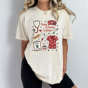  Merry And Caring Christmas Comfort Colors Tee, Nurse Holiday Graphic Tee, Christmas Doctor Shirt 