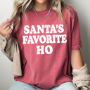  Funny Christmas Holiday Comfort Colors Tee, Family Graphic Tees, Santa Shirts 