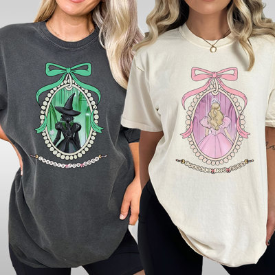 Change For The Good Comfort Colors, Green Witch, Pink Witch, Trendy Printed Tee, Pink And Green Graphic Tee