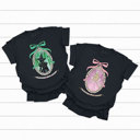 XL Black Change For The Good Comfort Colors, Green Witch, Pink Witch, Trendy Printed Tee, Pink And Green Graphic Tee