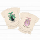 Medium Ivory Change For The Good Comfort Colors, Green Witch, Pink Witch, Trendy Printed Tee, Pink And Green Graphic Tee