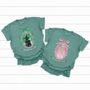 XXL Light Green Change For The Good Comfort Colors, Green Witch, Pink Witch, Trendy Printed Tee, Pink And Green Graphic Tee