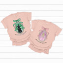XXL Peachy Change For The Good Comfort Colors, Green Witch, Pink Witch, Trendy Printed Tee, Pink And Green Graphic Tee