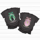 XXL Pepper Change For The Good Comfort Colors, Green Witch, Pink Witch, Trendy Printed Tee, Pink And Green Graphic Tee
