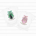 Large White Change For The Good Comfort Colors, Green Witch, Pink Witch, Trendy Printed Tee, Pink And Green Graphic Tee