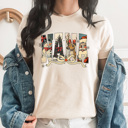  Vintage Christmas Character Mama Graphic Tee, Mimi Holiday Tee, Vintage Holiday Nana Shirt, Gigi Christmas Shirt