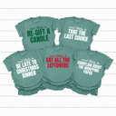 Medium Light Green Most Likely To Christmas Comfort Colors Tee, Funny Holiday Tee, Christmas Day Matching Shirts