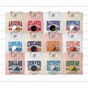  Vintage Football Team Comfort Colors Tee, Team Spirit Graphic Tee, Football Season Shirt 