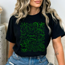 Large Black Patrick's Day Collage Comfort Colors Tee, Lucky Shamrock Graphic Tee, St Patty's Day Shirt  