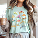 XXL Mint Fairy Tale Princess Crown Graphic Tee, Theme Park Princess Printed Shirt, Theme Park Vacation Tee