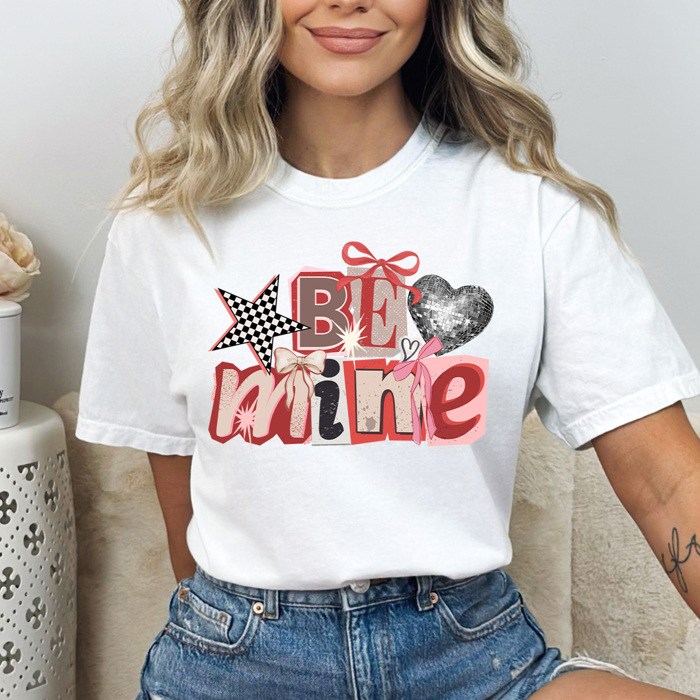 Valentine Vibes Y2K Collage Comfort Colors Tee, You Are So Loved Graphic Tee, Be Mine Shirt 