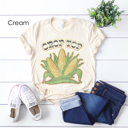 Small Cream Crop Top Funny Fall Graphic Tee, Funny Shirt, Sarcastic Shirt, Crop Top, Comfortable Shirt