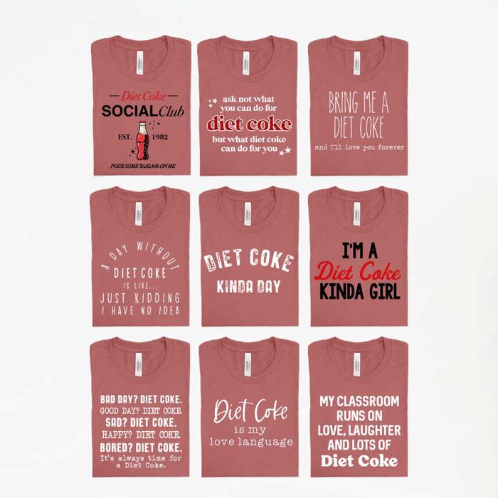 Diet Coke Favorites Graphic Tee, I Need Diet Coke Printed Shirt, Diet Coke Is My Love Language Tee