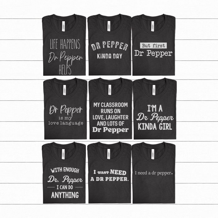 Dr Pepper Favorites Graphic Tee, I Need A Dr Pepper Shirt, Dr Pepper Is My Love Language Tee, Funny Graphic Tee