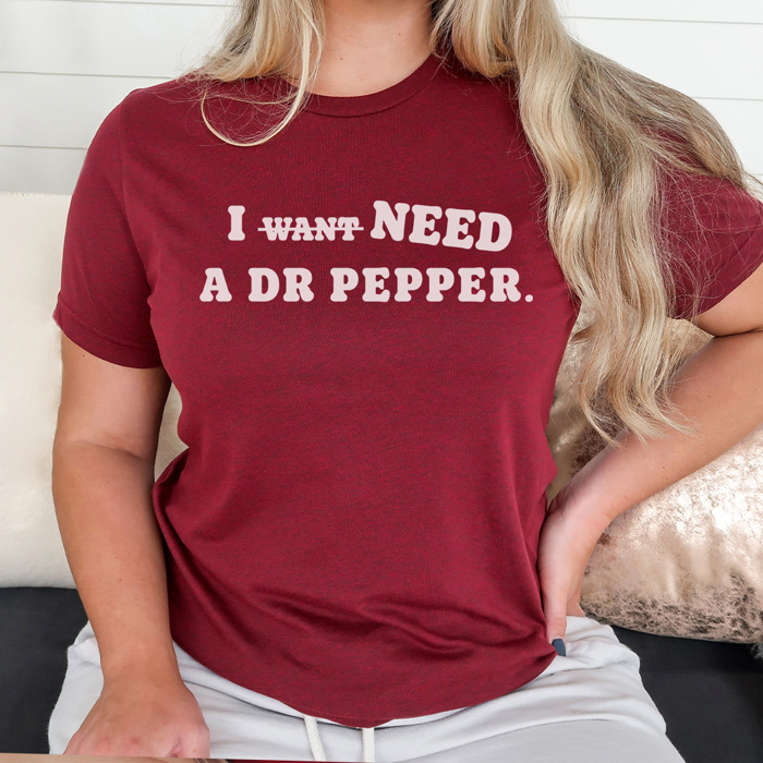 Dr Pepper Favorites Graphic Tee, I Need A Dr Pepper Shirt, Dr Pepper Is My Love Language Tee, Funny Graphic Tee