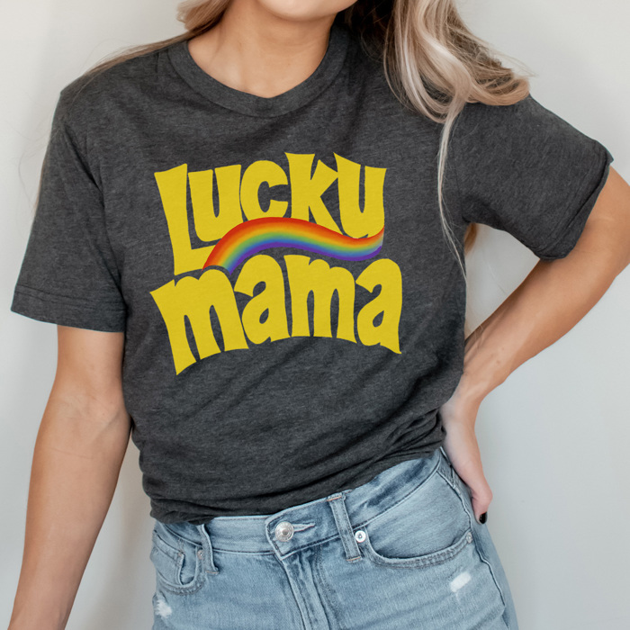 Lucky Mama Graphic Tee, Lucky Charms Shirt, Lucky Graphic Tee, St. Patrick's Day Shirt, Saint Patrick Shirt