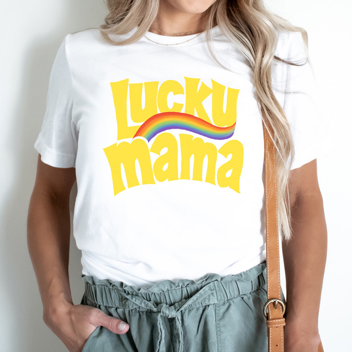 Lucky Mama Graphic Tee, Lucky Charms Shirt, Lucky Graphic Tee, St. Patrick's Day Shirt, Saint Patrick Shirt