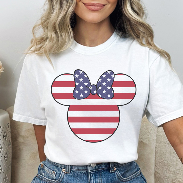 Patriotic Theme Park Graphic Tee, 4th of July Shirt, Fourth of July Tee, Theme Park Shirt, Boy Mouse Shirt, Family Vacation Tee