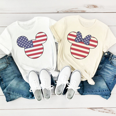 Patriotic Theme Park Graphic Tee, 4th of July Shirt, Fourth of July Tee, Theme Park Shirt, Boy Mouse Shirt, Family Vacation Tee
