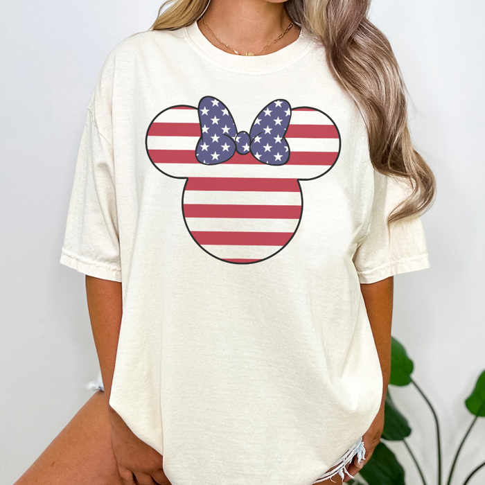 Patriotic Theme Park Graphic Tee, 4th of July Shirt, Fourth of July Tee, Theme Park Shirt, Boy Mouse Shirt, Family Vacation Tee