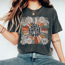 Large Pepper Here Comes The Sun Graphic Tee, Distressed Shirt, Vintage Shirt, Cute Graphic Tee, Sunshine Shirt, Comfort Colors, Beatles Shirt