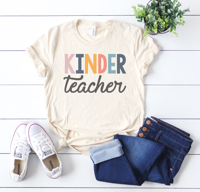 Modern Teacher Graphic Tee, Cute Teacher Shirt, Teacher Grade Shirt, Back to School Shirt, Teacher Appreciation Gift, Hello Teacher Shirt