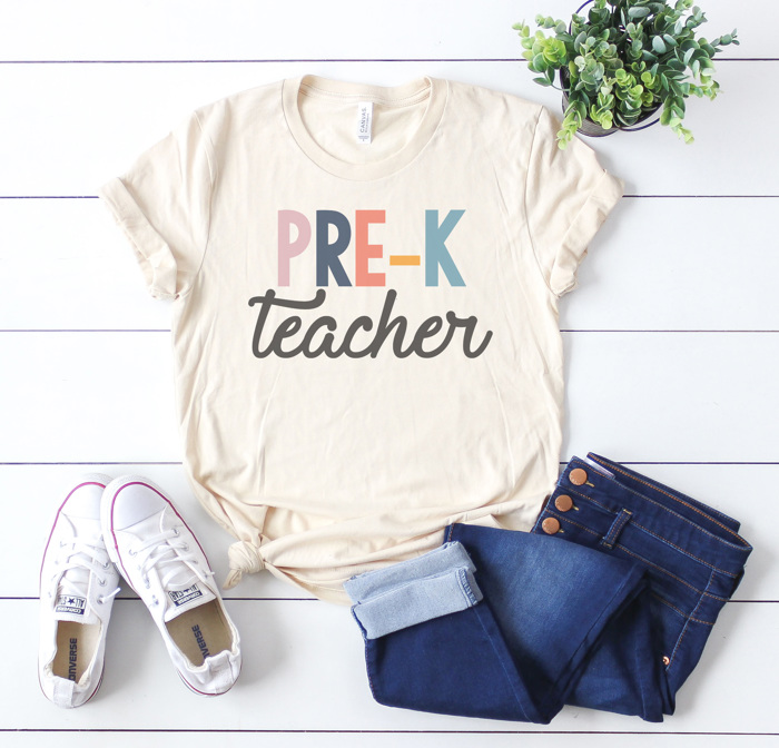 Modern Teacher Graphic Tee, Cute Teacher Shirt, Teacher Grade Shirt, Back to School Shirt, Teacher Appreciation Gift, Hello Teacher Shirt