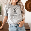 Large Athletic Heather Cinderella & Co Graphic Tee, Princess Shirt, Theme Park Princess, Theme Park Graphic Tee