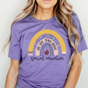  Special Education Teacher Rainbow Graphic Tee, SPED Shirt, SPED Squad Tee, Special Ed Shirt, Teacher Graphic Tee