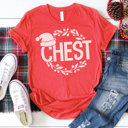  Funny Christmas Couple Graphic Tee, Chest Nuts Graphic Tee, His and Hers Christmas, Christmas Graphic Tee, Unisex Graphic Tee