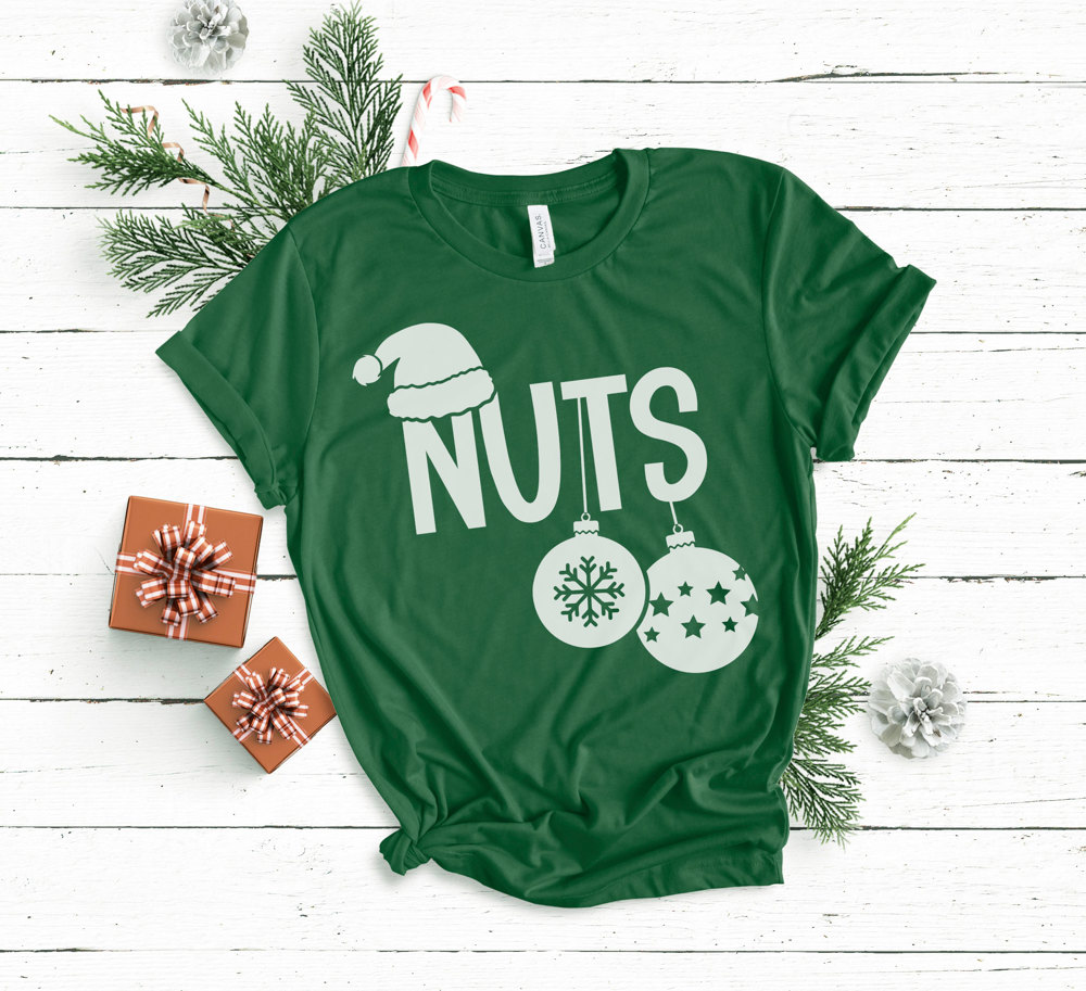 Funny Christmas Couple Graphic Tee, Chest Nuts Graphic Tee, His and Hers Christmas, Christmas Graphic Tee, Unisex Graphic Tee