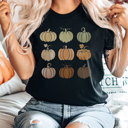  Fall Pumpkin Graphic Tee, Watercolor Pumpkins, Glitter Pumpkin, Pumpkin Shirt, Fall Graphic Tee, Thanksgiving Graphic Tee