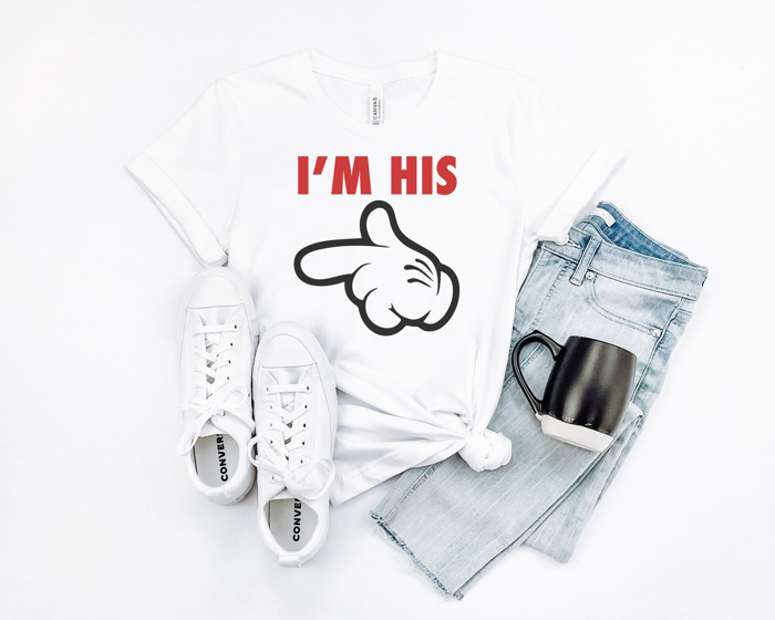 His And Hers Theme Park Shirts, Matching Mouse Shirts, Matching Graphic Tees, Theme Park Tee, Anniversary Tee, Newlywed Shirt, Bella Canvas, Unisex Tee