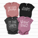  Blessed Grandma Graphic Tee, Grandma Spoil Graphic Tee, Christmas Gift Grandma, One Loved Grandma